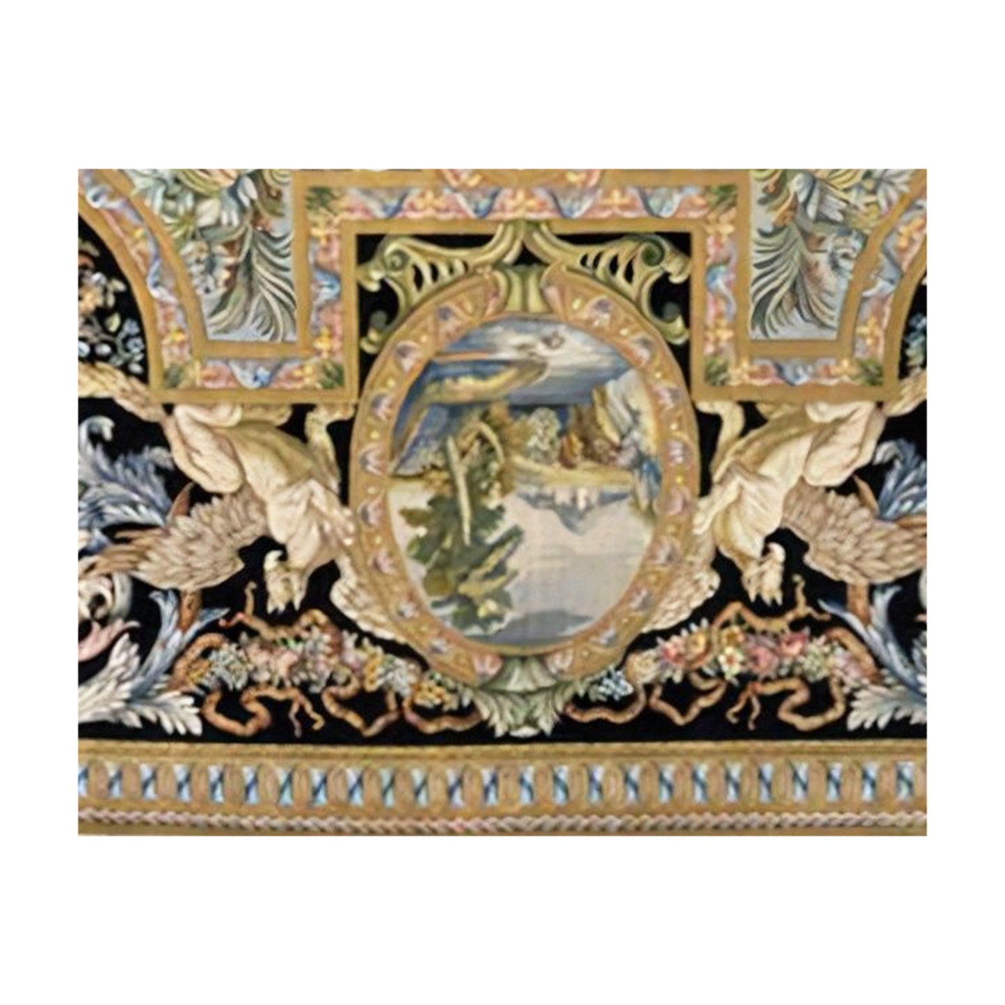 RENAISSANCE SAVONNERIE S-179 BROWN / IVORY 15'5" X 23'5"