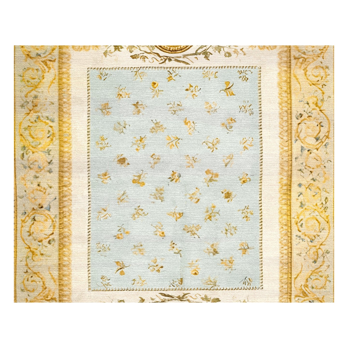 RENAISSANCE SAVONNERIE S-224 BLUE / IVORY 11'5" X 18'