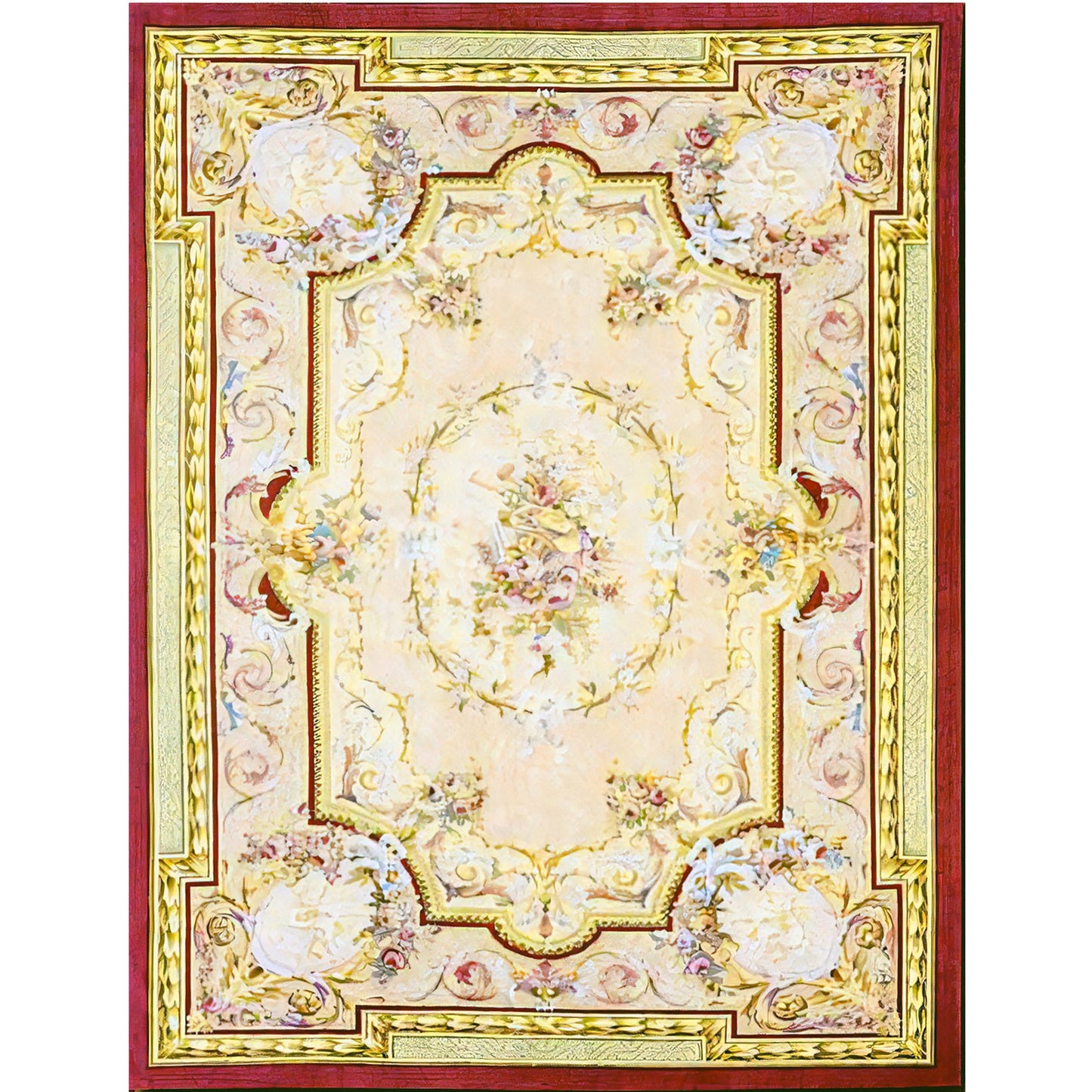 RENAISSANCE SAVONNERIE S-03- CREAM / IVORY 11'5" X 16'6"