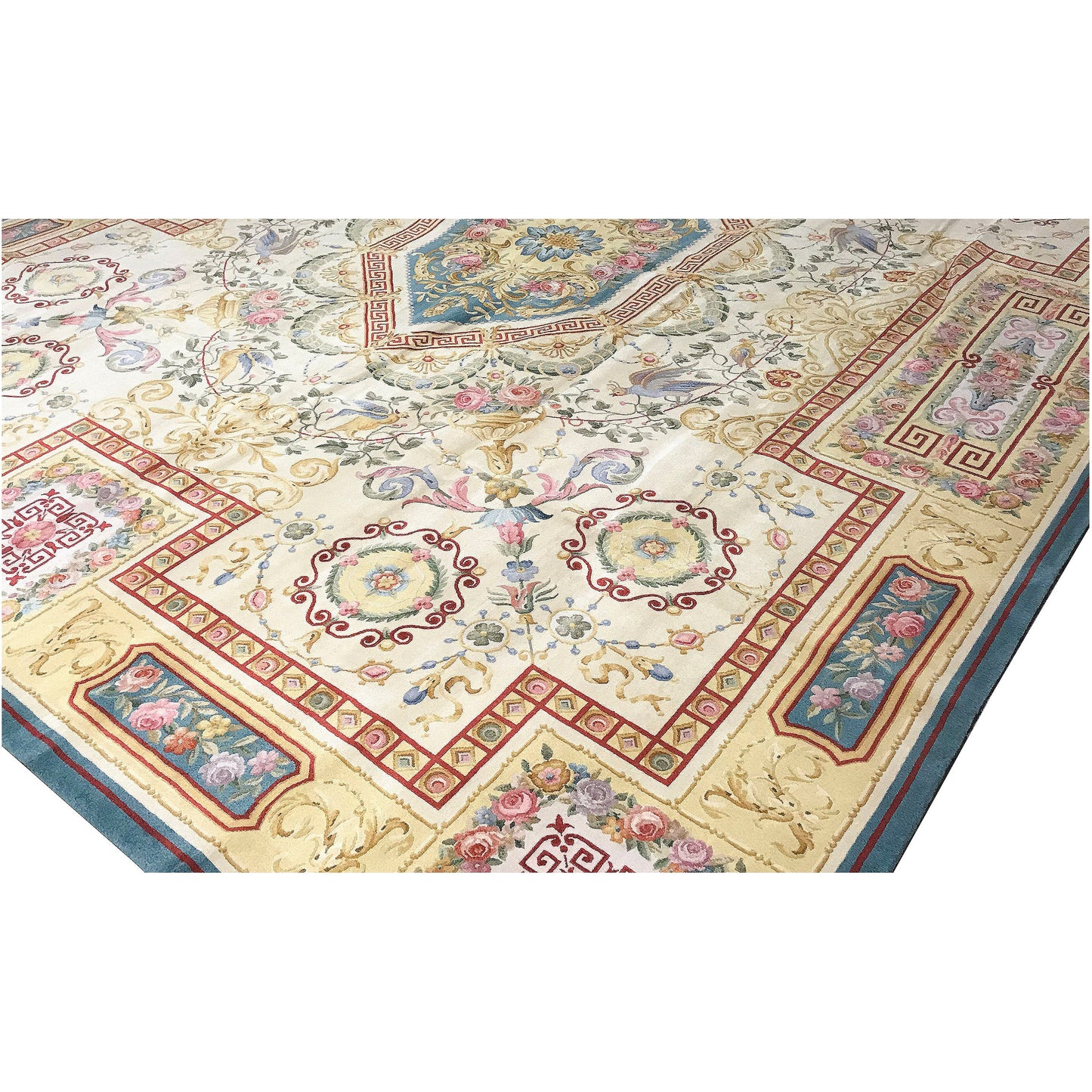 RENAISSANCE SAVONNERIE S-116 IVORY / GOLD 11'10" X 15'