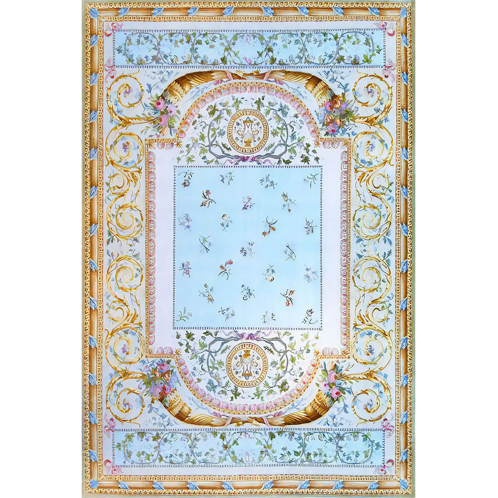 RENAISSANCE SAVONNERIE S-224 LIGHT BLUE / IVORY 14' X 20'