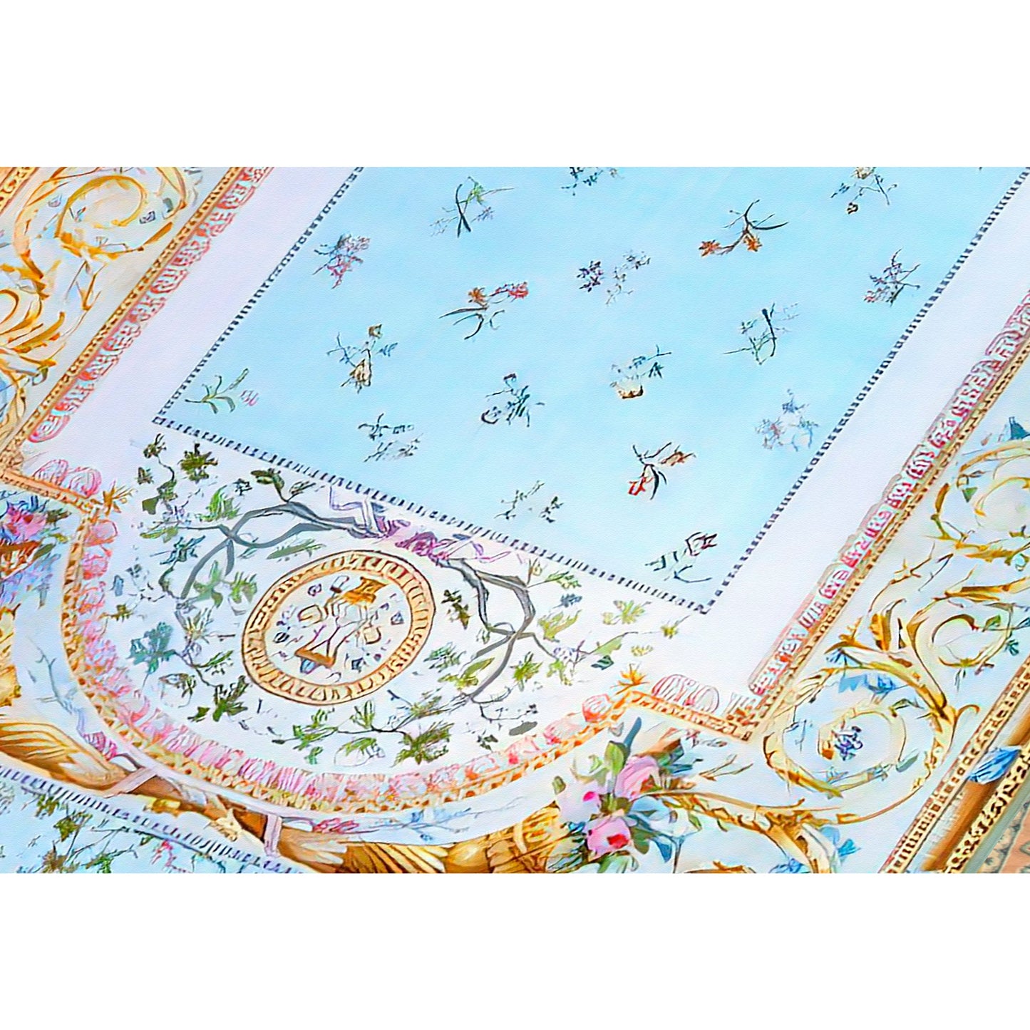 RENAISSANCE SAVONNERIE S-224 LIGHT BLUE / IVORY 14' X 20'