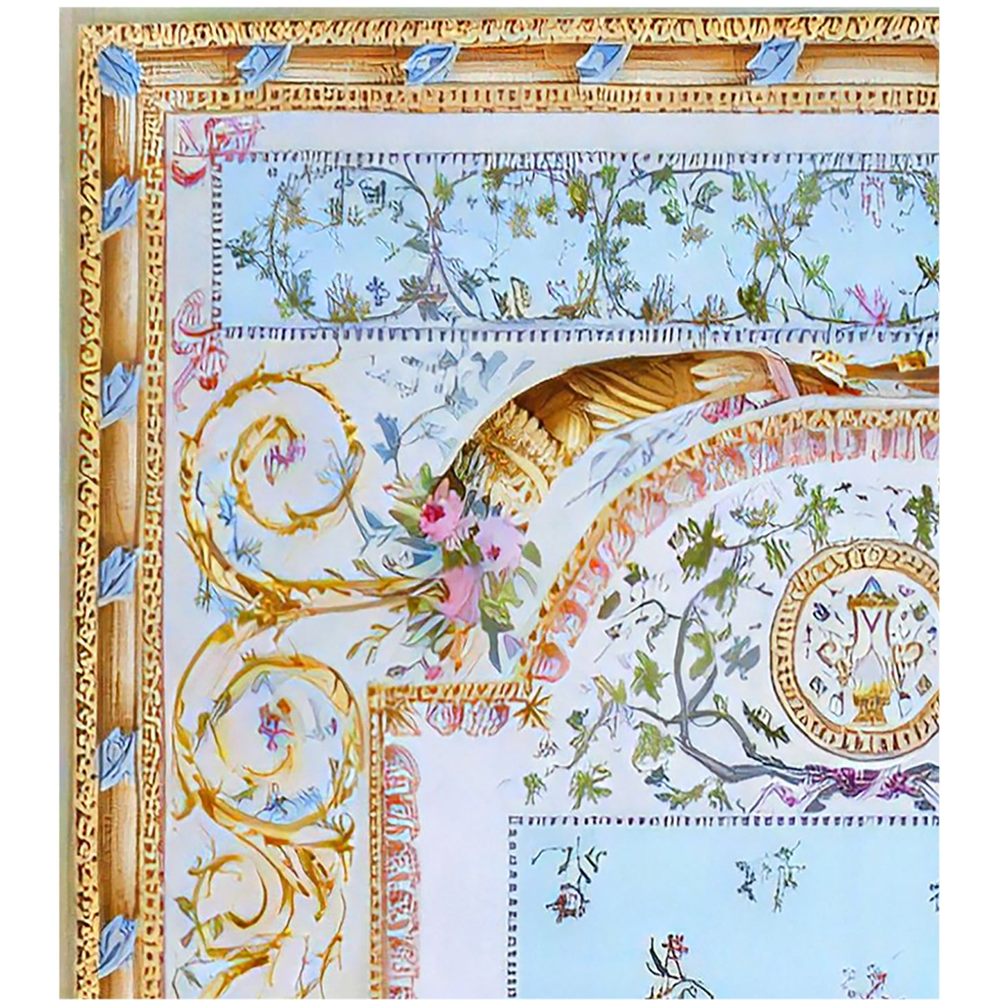 RENAISSANCE SAVONNERIE S-224 LIGHT BLUE / IVORY 14' X 20'