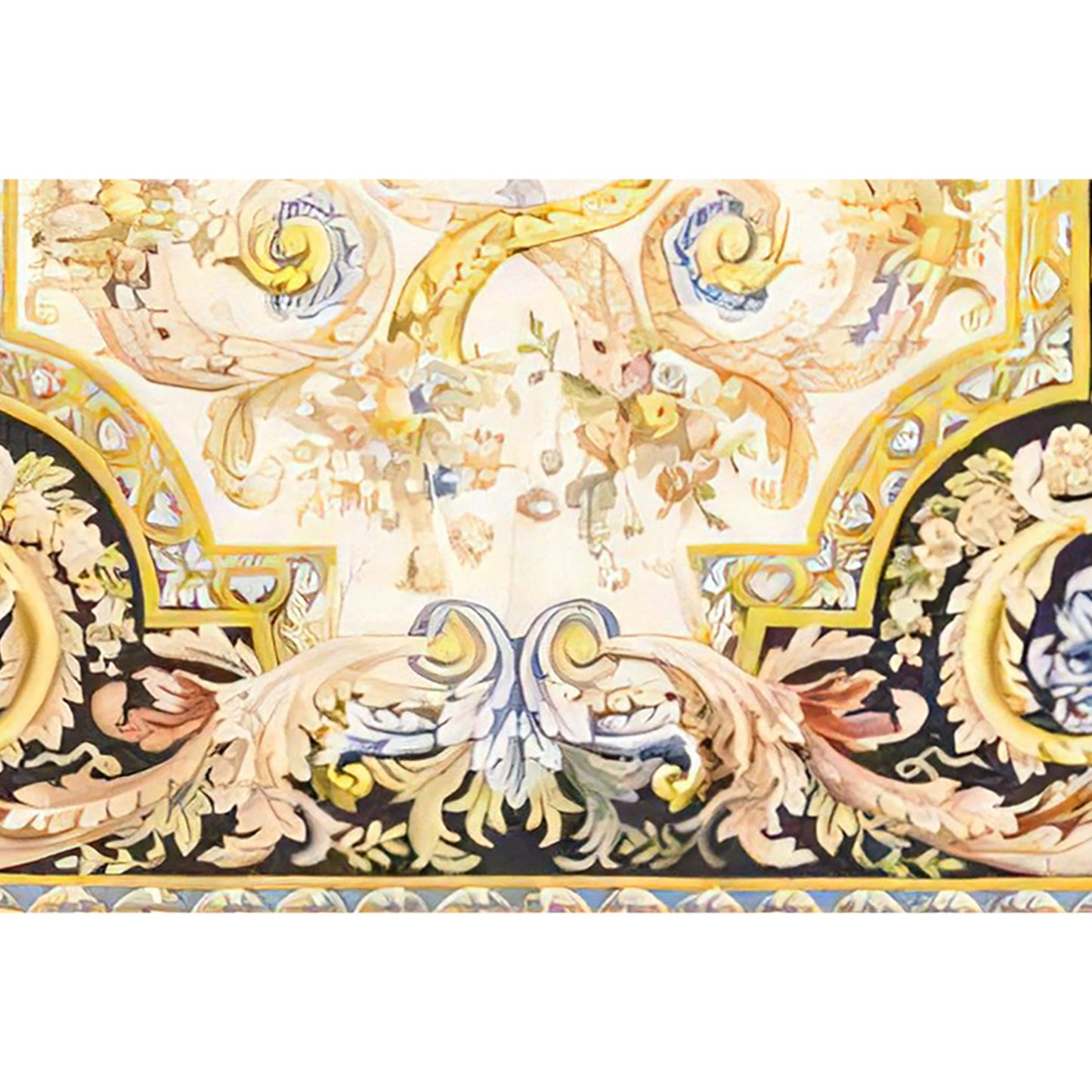 RENAISSANCE SAVONNERIE S-25- BROWN / BROWN 13'11" X 21'9"