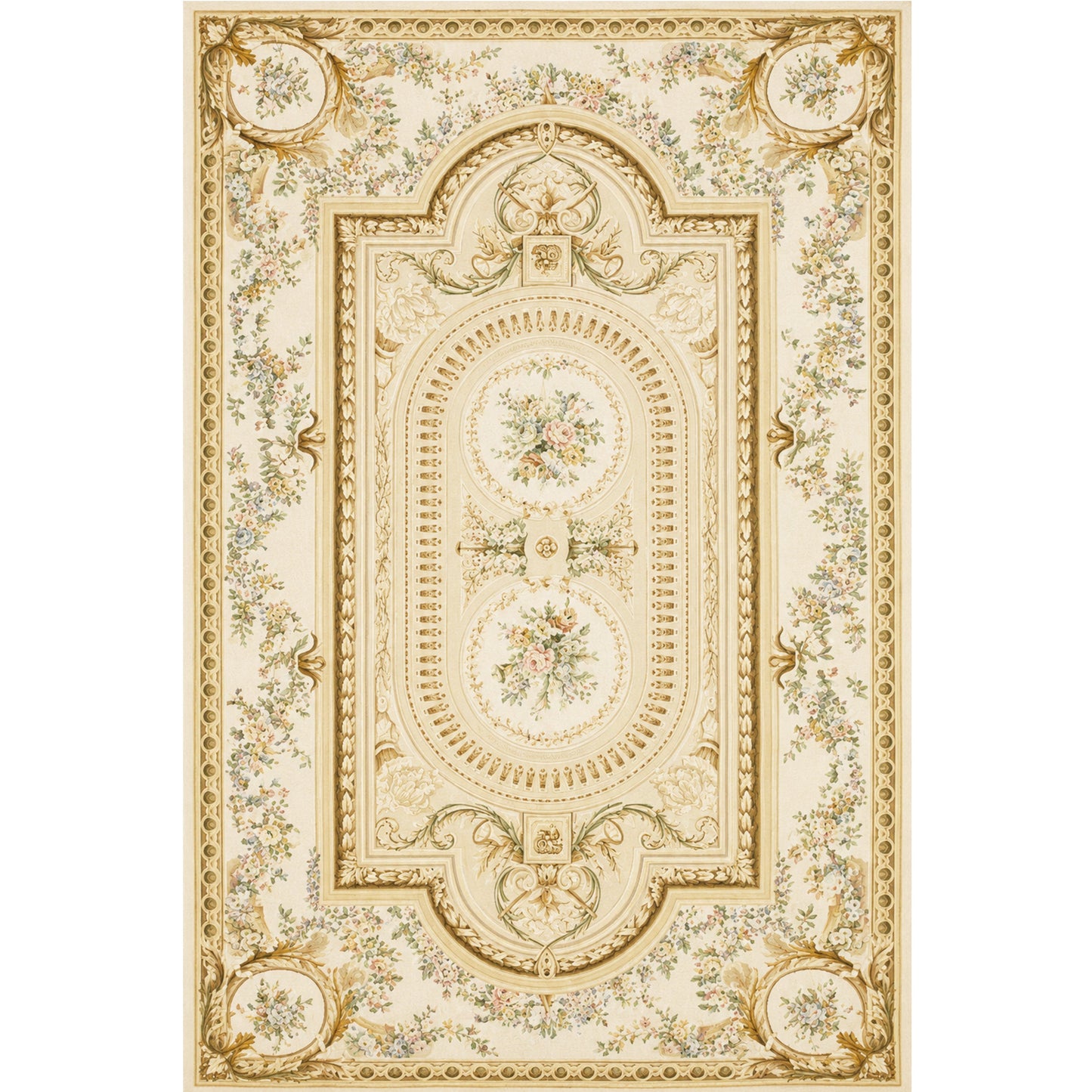 RENAISSANCE SAVONNERIE S-151 IVORY / IVORY 11'3" X 16'2"