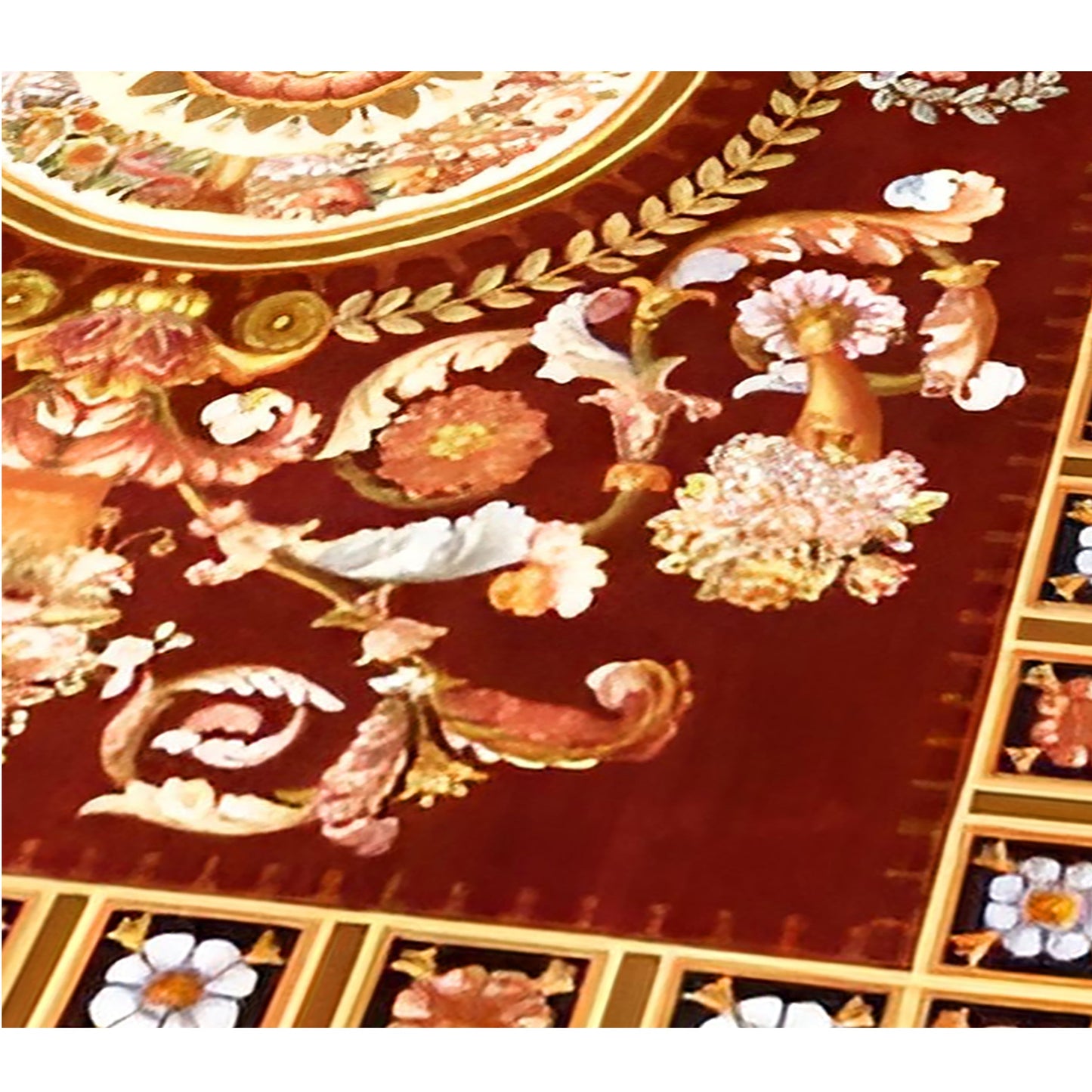 RENAISSANCE SAVONNERIE S131R RED / GOLD 12'1" X 15'7"