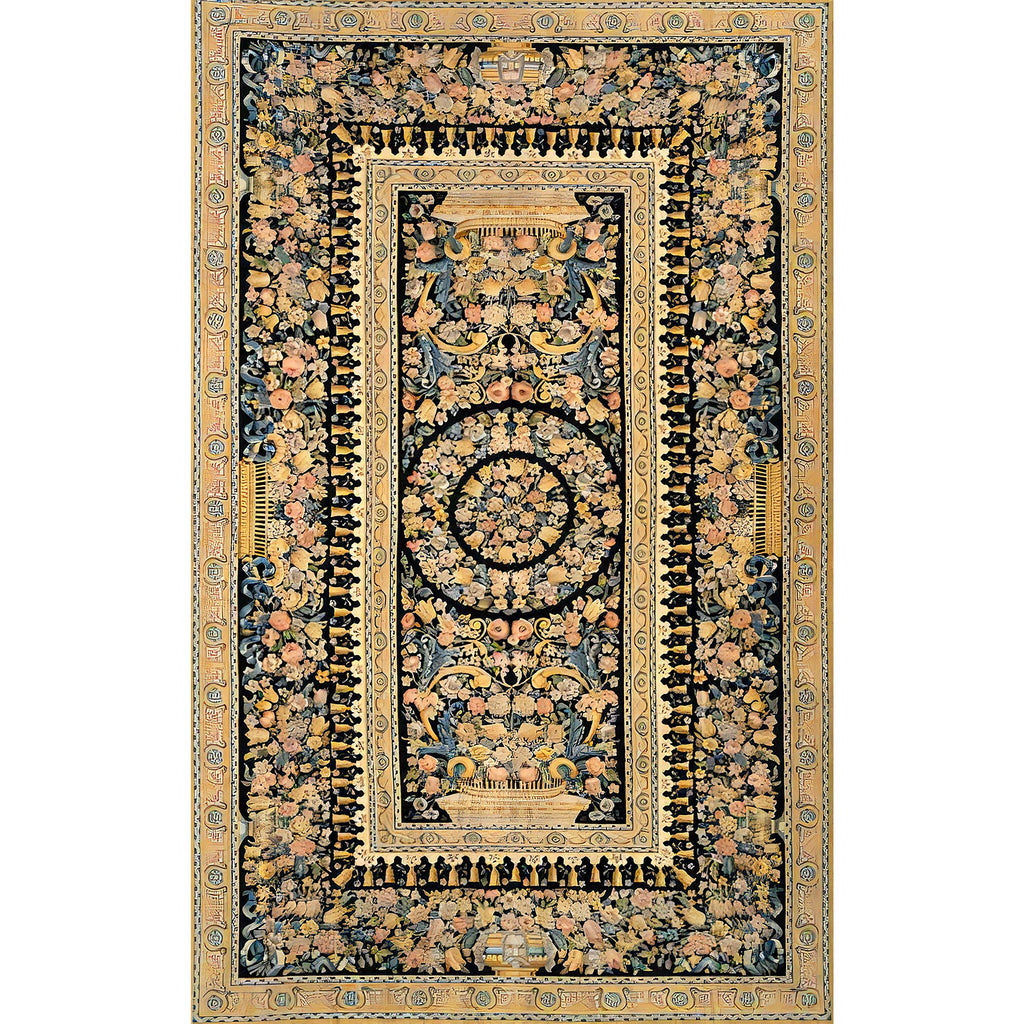 RENAISSANCE SAVONNERIE S-20- MULTI / BROWN 13'3" X 20'4"