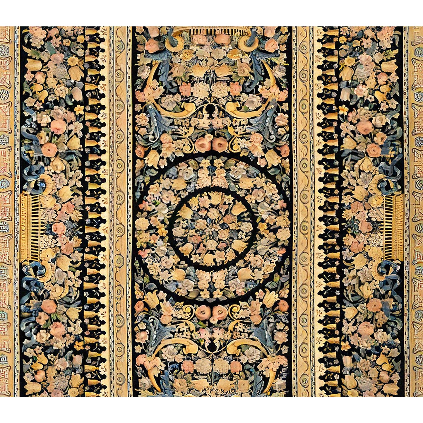 RENAISSANCE SAVONNERIE S-20- MULTI / BROWN 13'3" X 20'4"