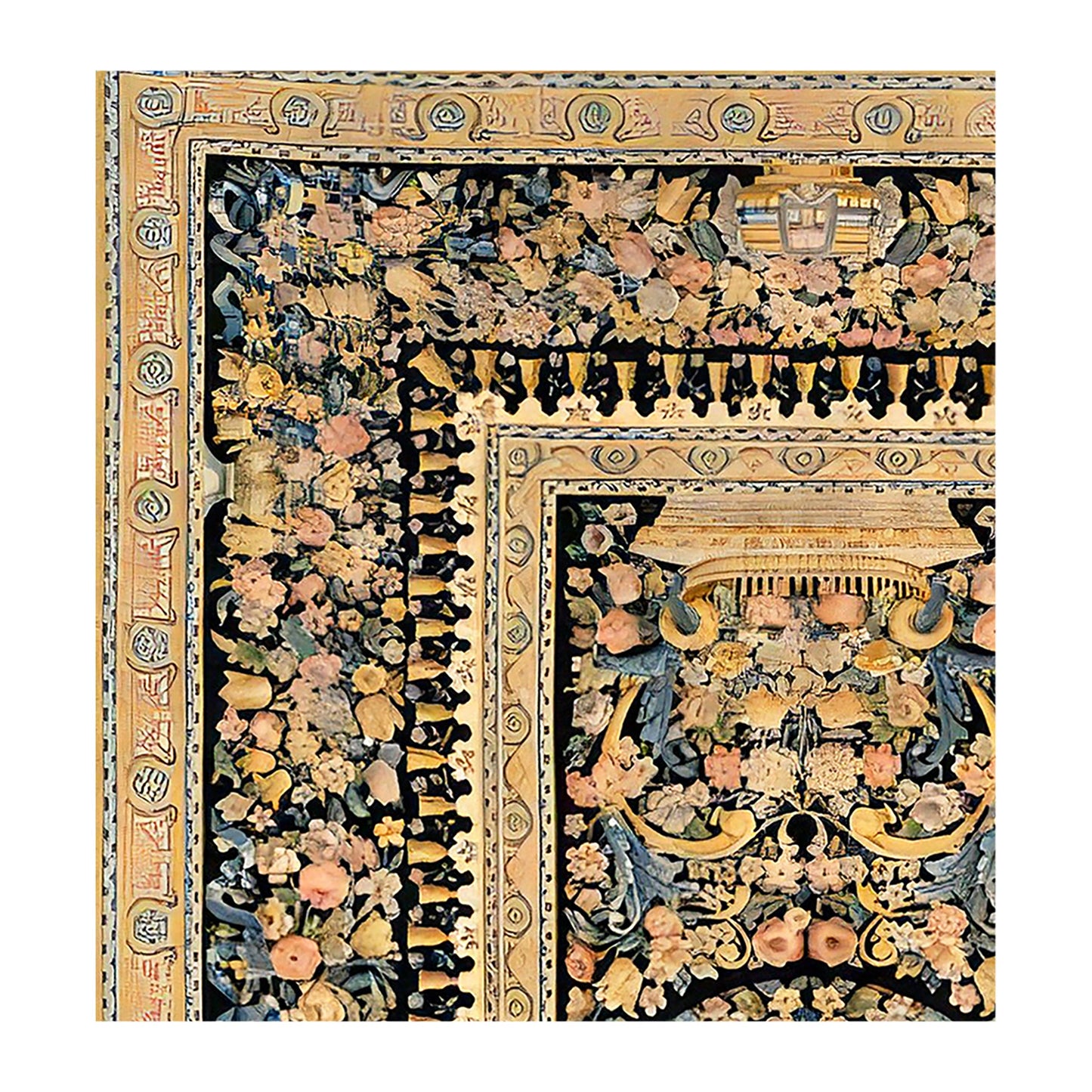 RENAISSANCE SAVONNERIE S-20- MULTI / BROWN 13'3" X 20'4"