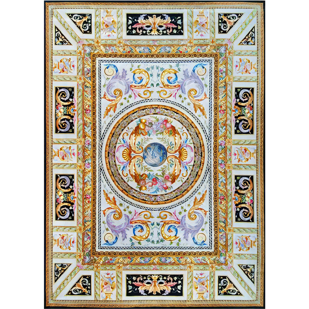 RENAISSANCE SAVONNERIE S196B IVORY / BLACK 14' X 22'1"