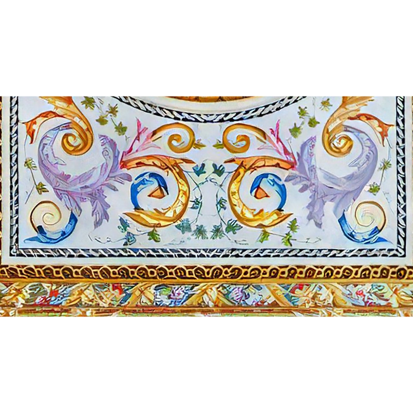 RENAISSANCE SAVONNERIE S196B IVORY / BLACK 14' X 22'1"
