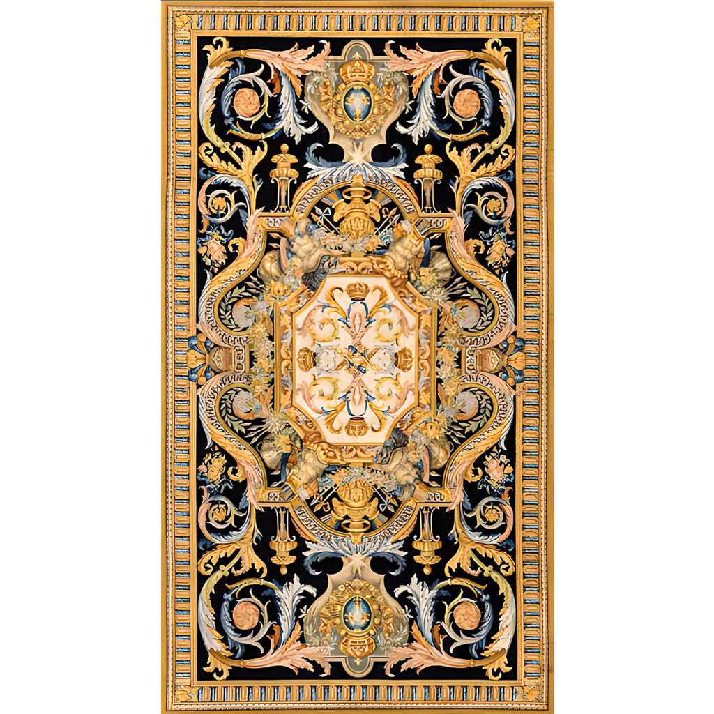 RENAISSANCE SAVONNERIE S191B BLACK / GOLD 14' X 20'1"