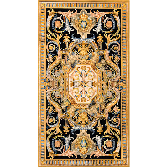 RENAISSANCE SAVONNERIE S191B BLACK / GOLD 14' X 20'1"