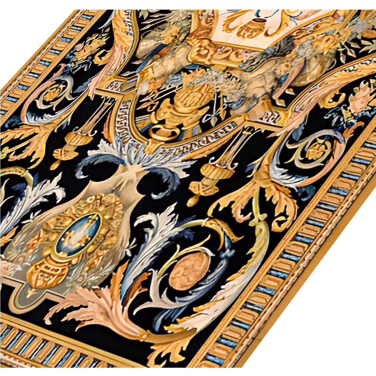 RENAISSANCE SAVONNERIE S191B BLACK / GOLD 14' X 20'1"