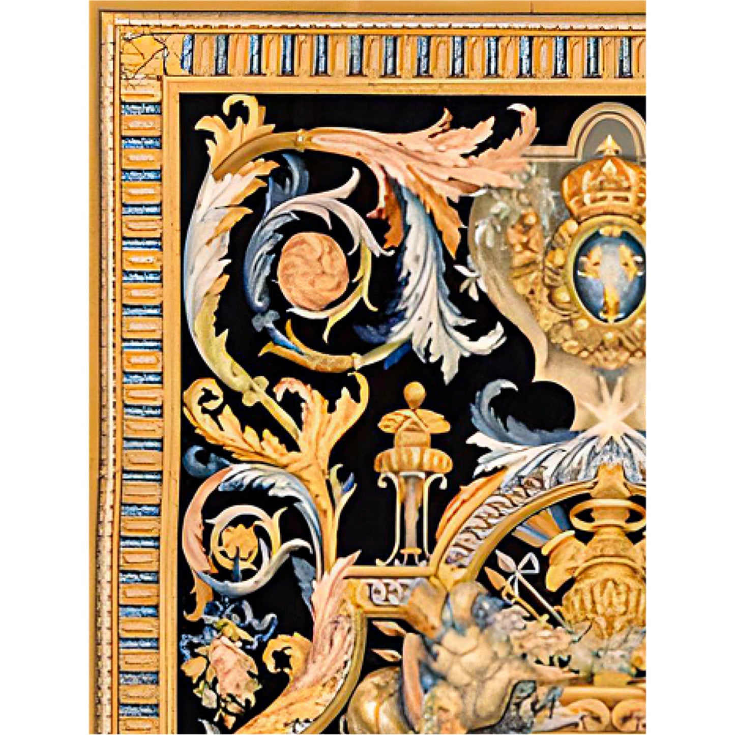 RENAISSANCE SAVONNERIE S191B BLACK / GOLD 14' X 20'1"