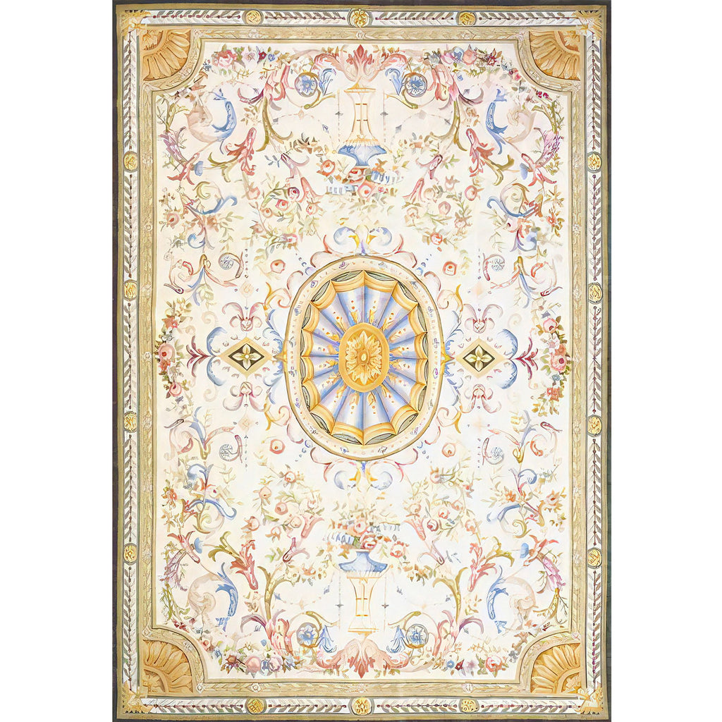 RENAISSANCE SAVONNERIE S-165 IVORY / GOLD 11' X 16'1"