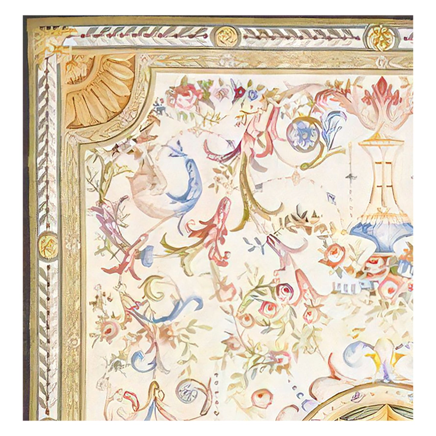 RENAISSANCE SAVONNERIE S-165 IVORY / GOLD 11' X 16'1"