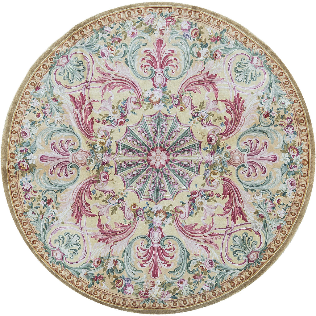 RENAISSANCE SAVONNERIE S162G GOLD / MULTI  8'1" X 8'1"