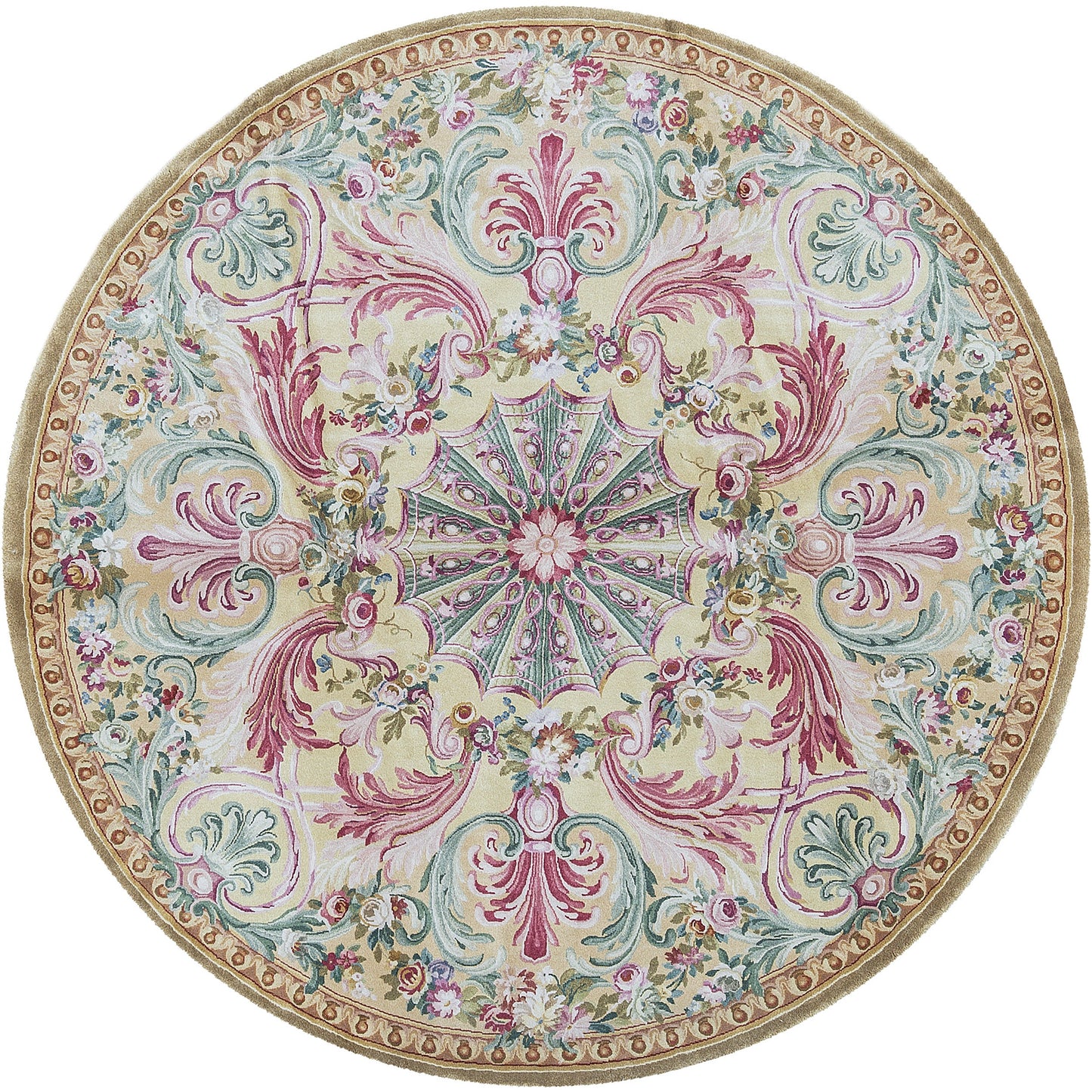 RENAISSANCE SAVONNERIE S162G GOLD / MULTI  8'1" X 8'1"