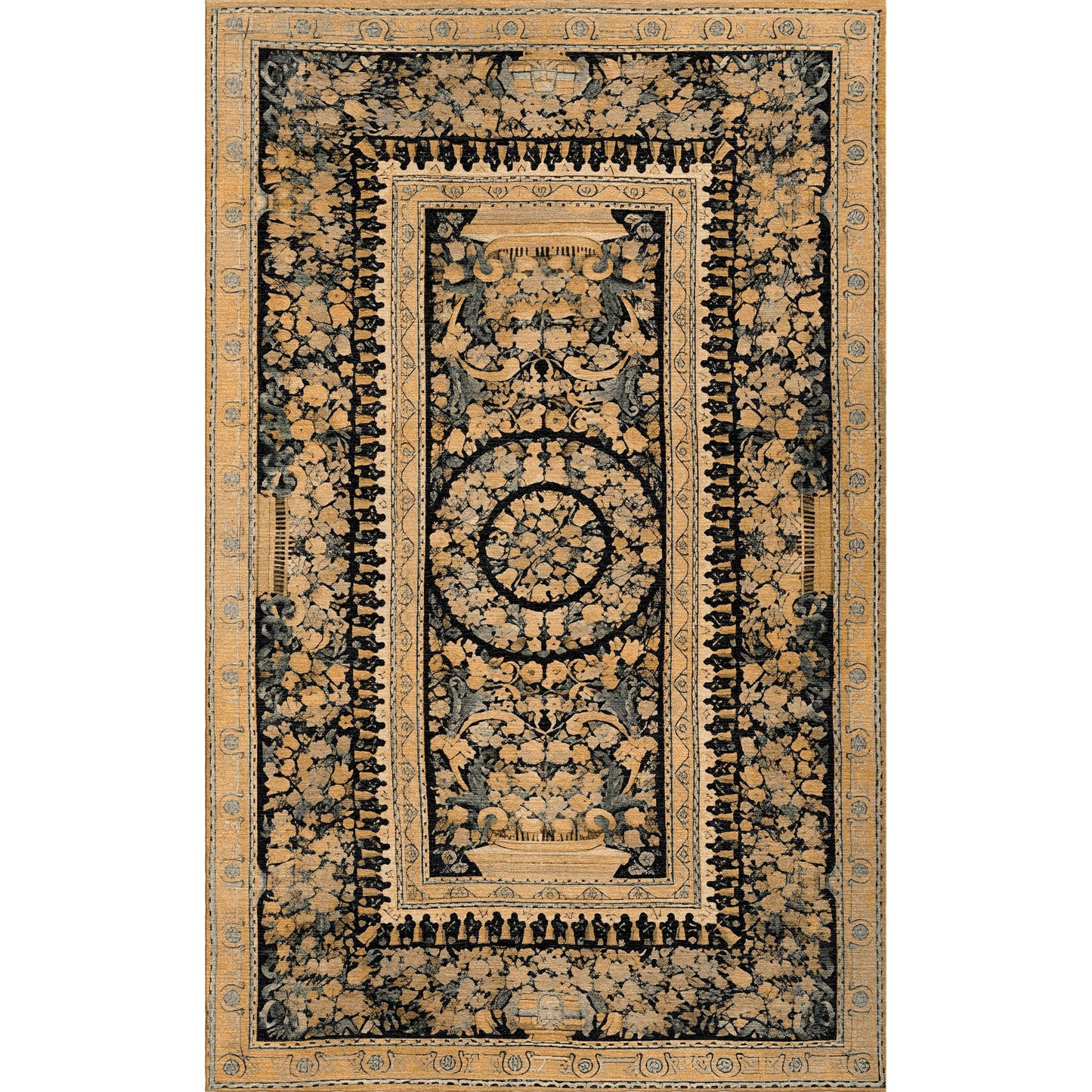 RENAISSANCE SAVONNERIE S-20- GOLD / BROWN 14'5" X 24'3"