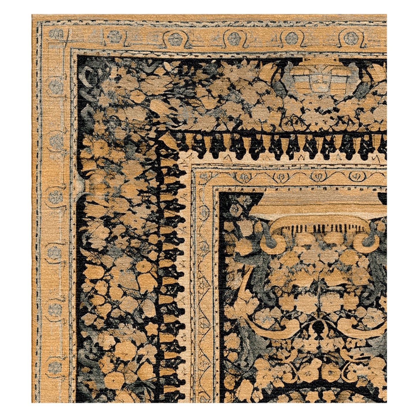 RENAISSANCE SAVONNERIE S-20- GOLD / BROWN 14'5" X 24'3"