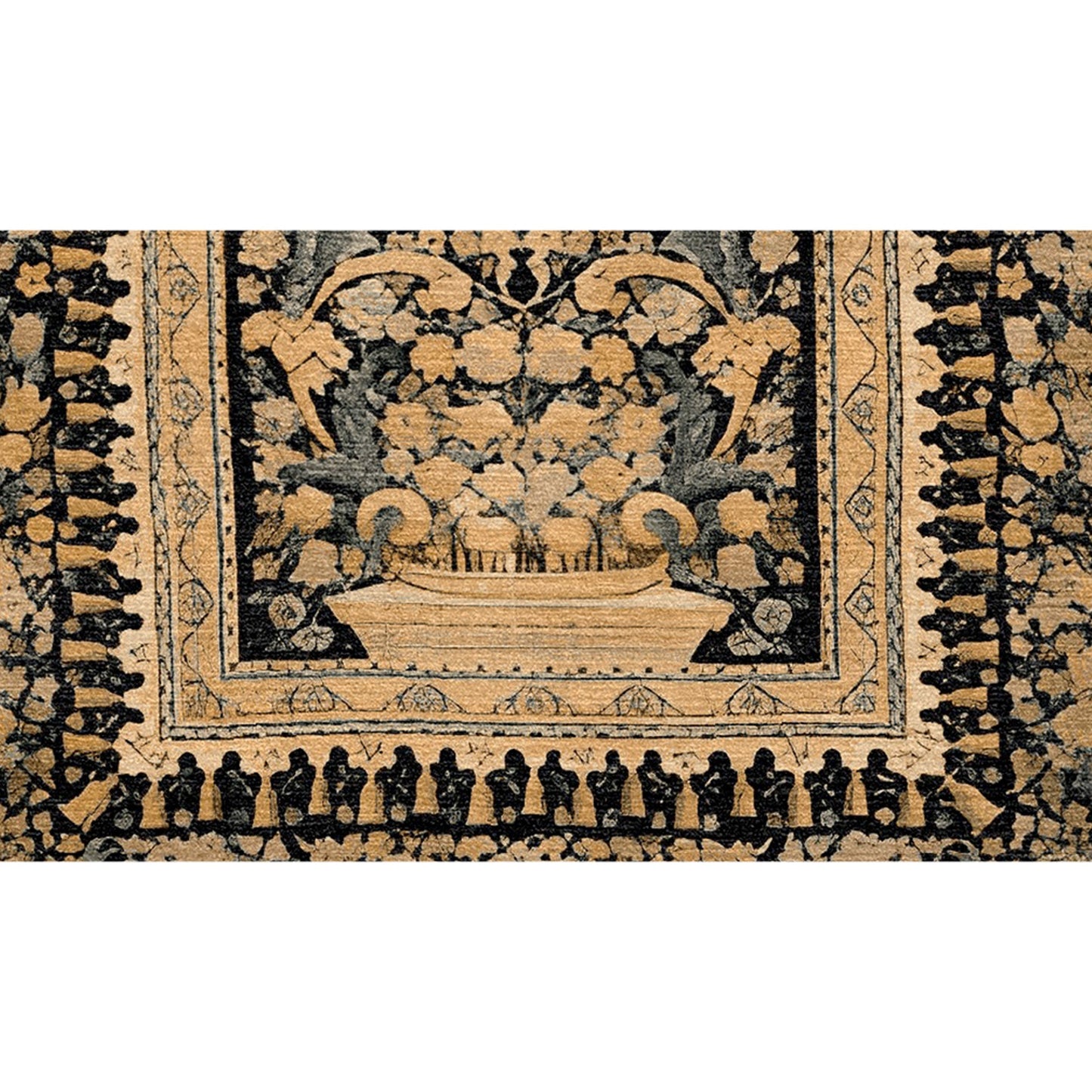 RENAISSANCE SAVONNERIE S-20- GOLD / BROWN 14'5" X 24'3"