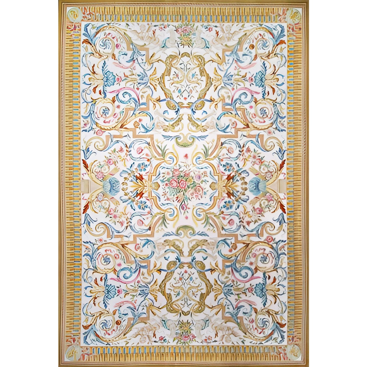RENAISSANCE SAVONNERIE S208I IVORY / GOLD 11' X 16'