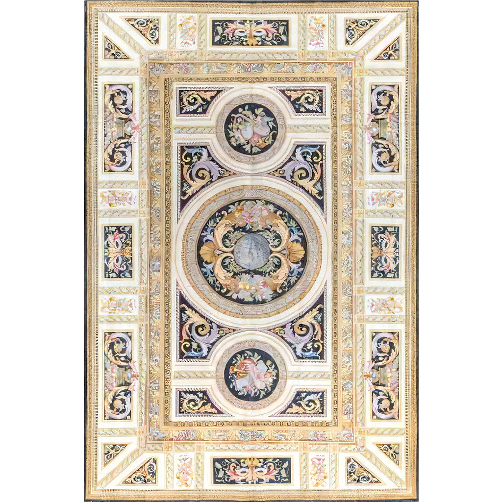 RENAISSANCE SAVONNERIE S196B IVORY / BLACK 11'8" X 18'5"