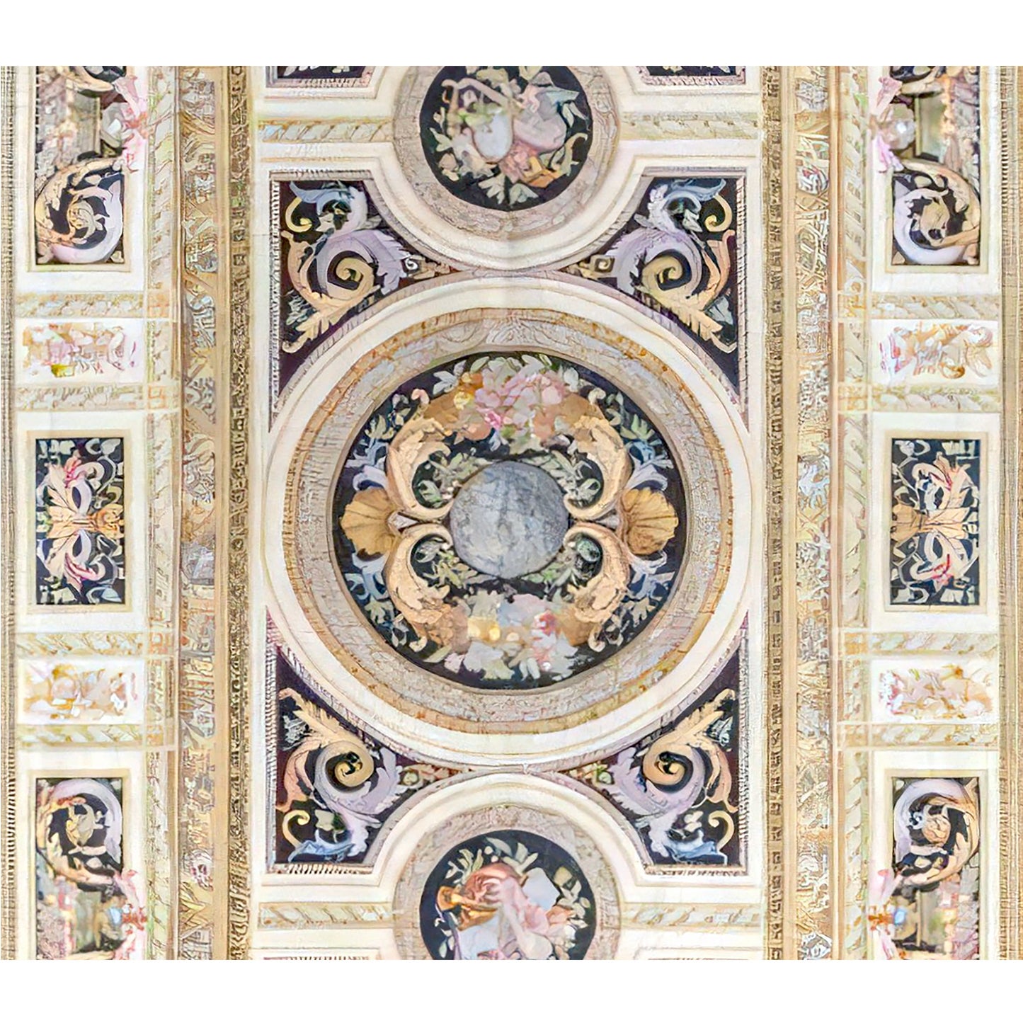 RENAISSANCE SAVONNERIE S196B IVORY / BLACK 11'8" X 18'5"
