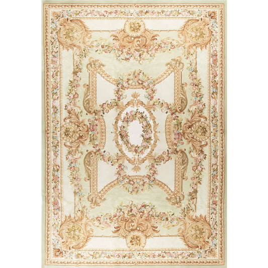 RENAISSANCE SAVONNERIE S-292 GREEN / IVORY 11' X 16'1"