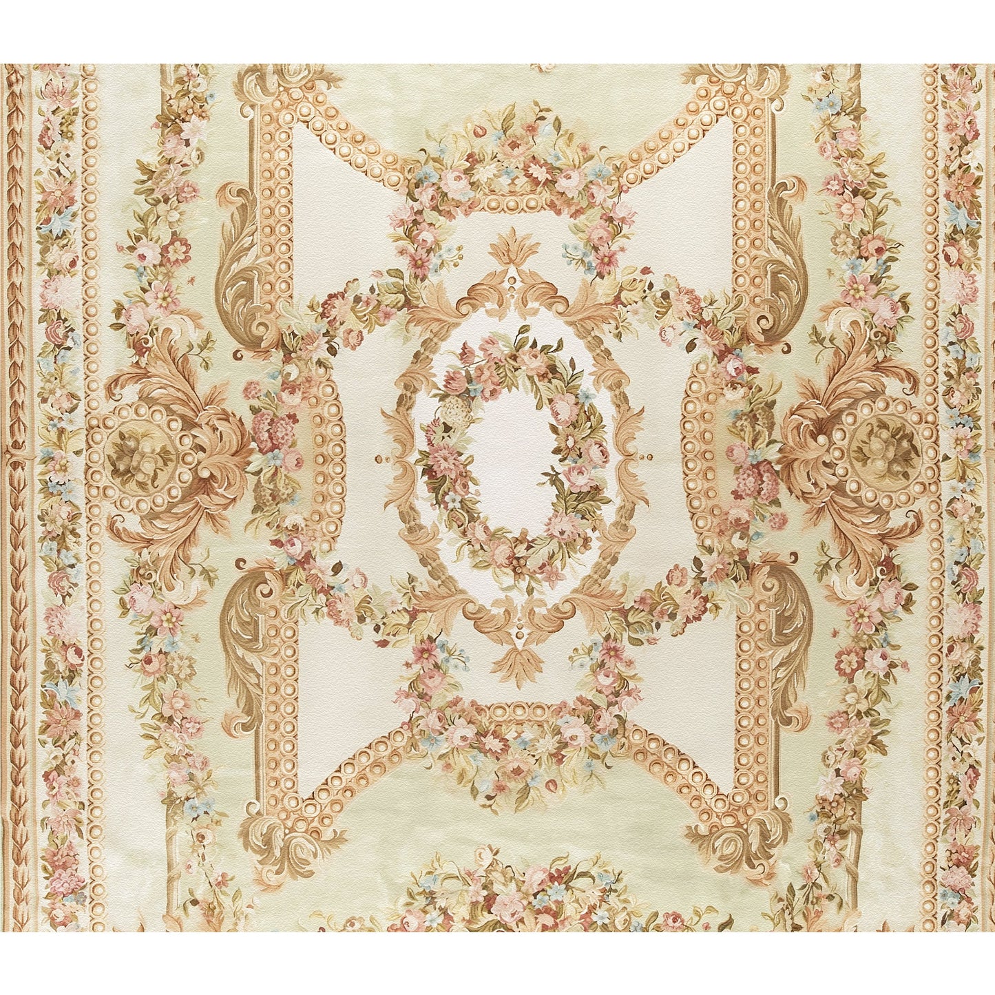RENAISSANCE SAVONNERIE S-292 GREEN / IVORY 11' X 16'1"