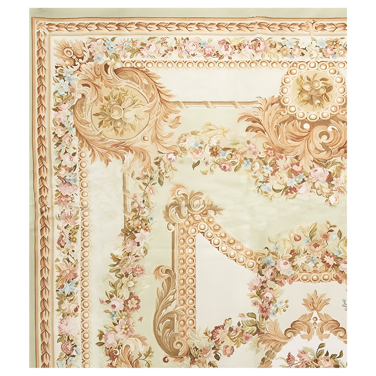 RENAISSANCE SAVONNERIE S-292 GREEN / IVORY 11' X 16'1"