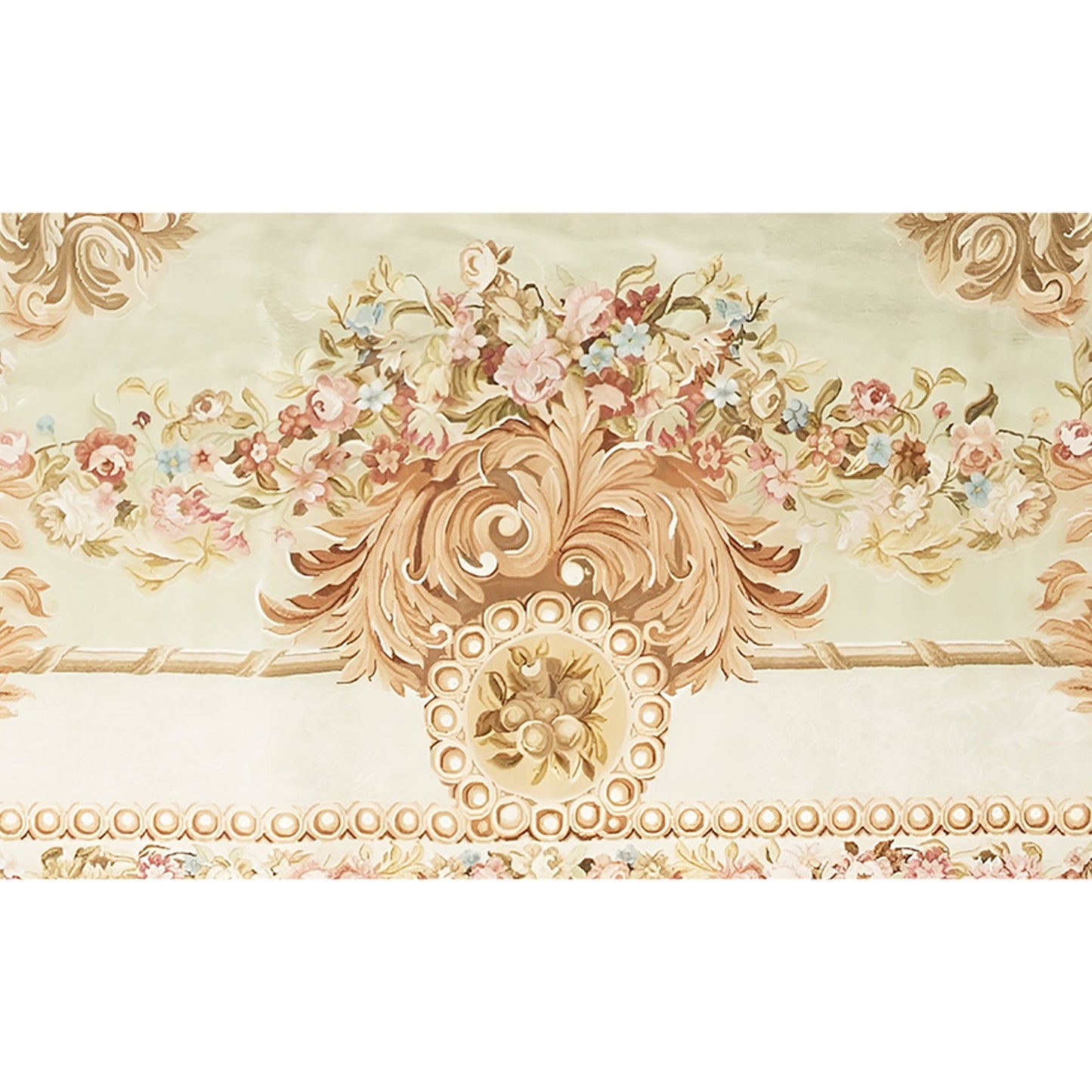 RENAISSANCE SAVONNERIE S-292 GREEN / IVORY 11' X 16'1"
