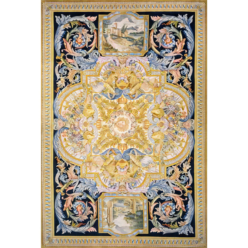 RENAISSANCE SAVONNERIE S-155 IVORY / MULTI 12' X 18'1"