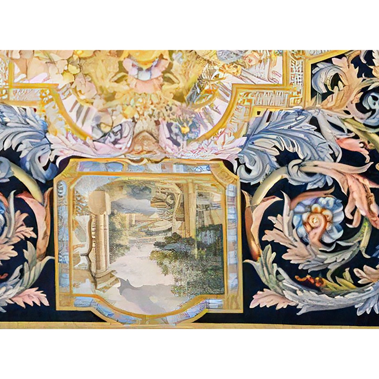 RENAISSANCE SAVONNERIE S-155 IVORY / MULTI 12' X 18'1"