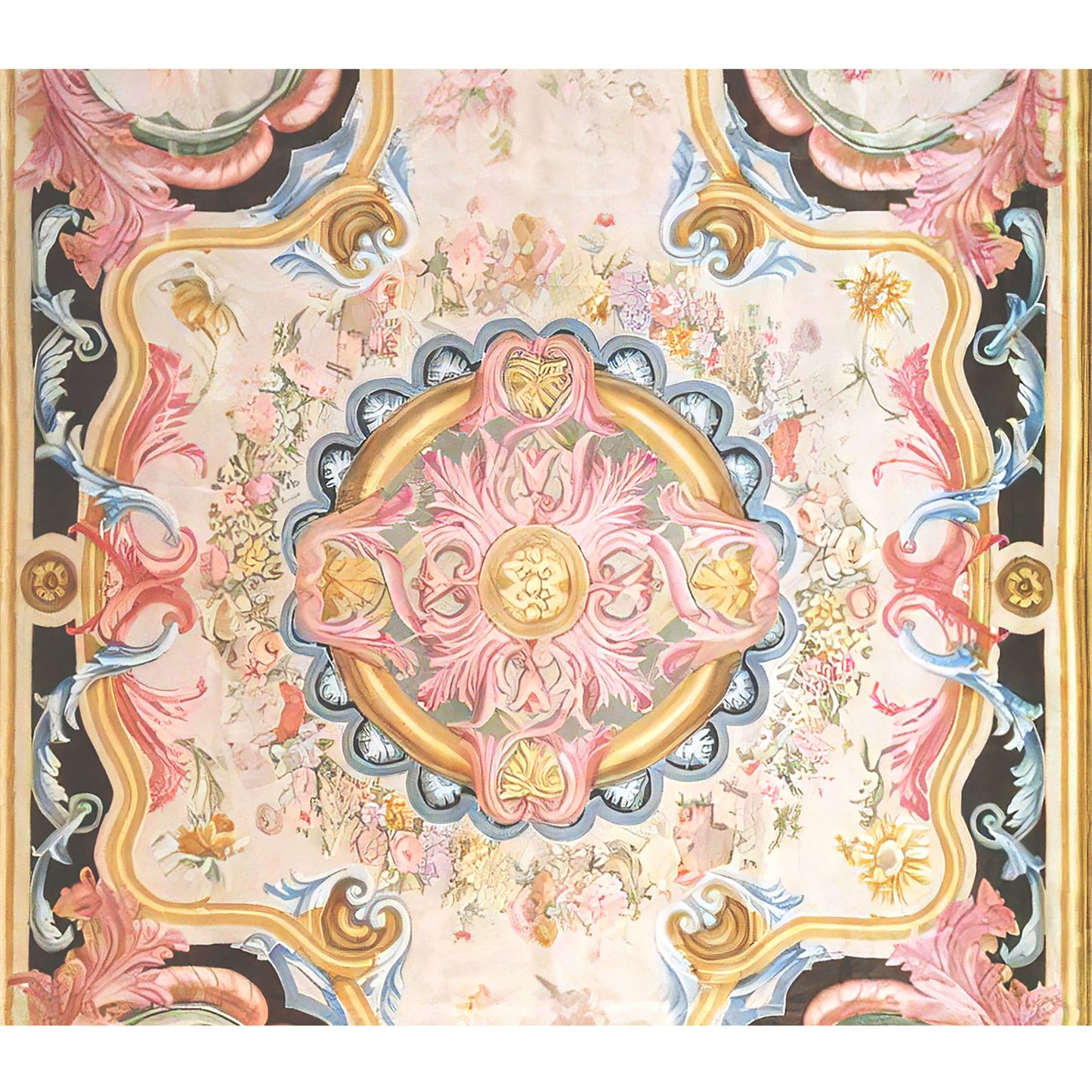RENAISSANCE SAVONNERIE S147I IVORY / BROWN 11'11" X 17'5"