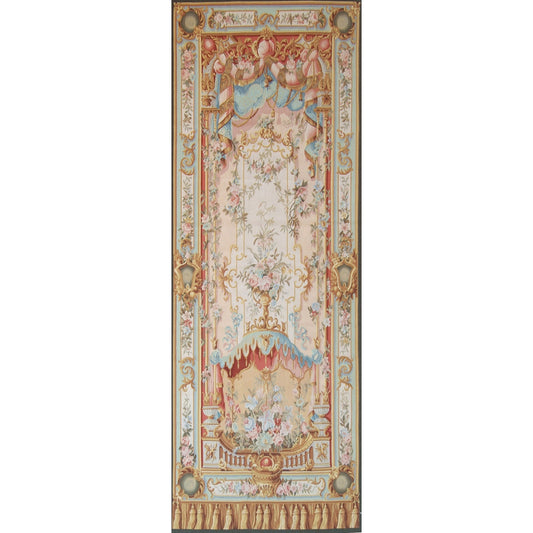 RENAISSANCE TAPESTRY 22 2358 BEIGE / GREEN 3'4" X 7'11"