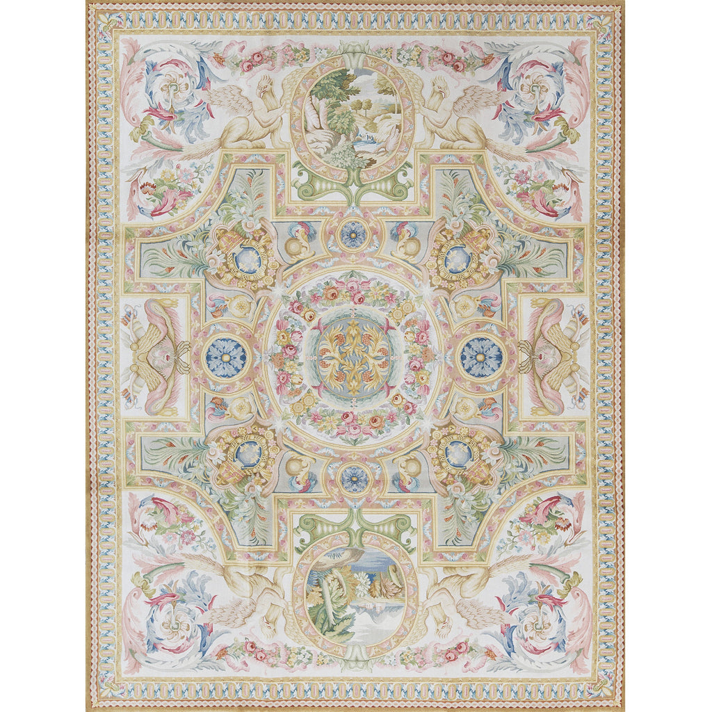 RENAISSANCE SAVONNERIE S179I CREAM / IVORY 9' X 12'