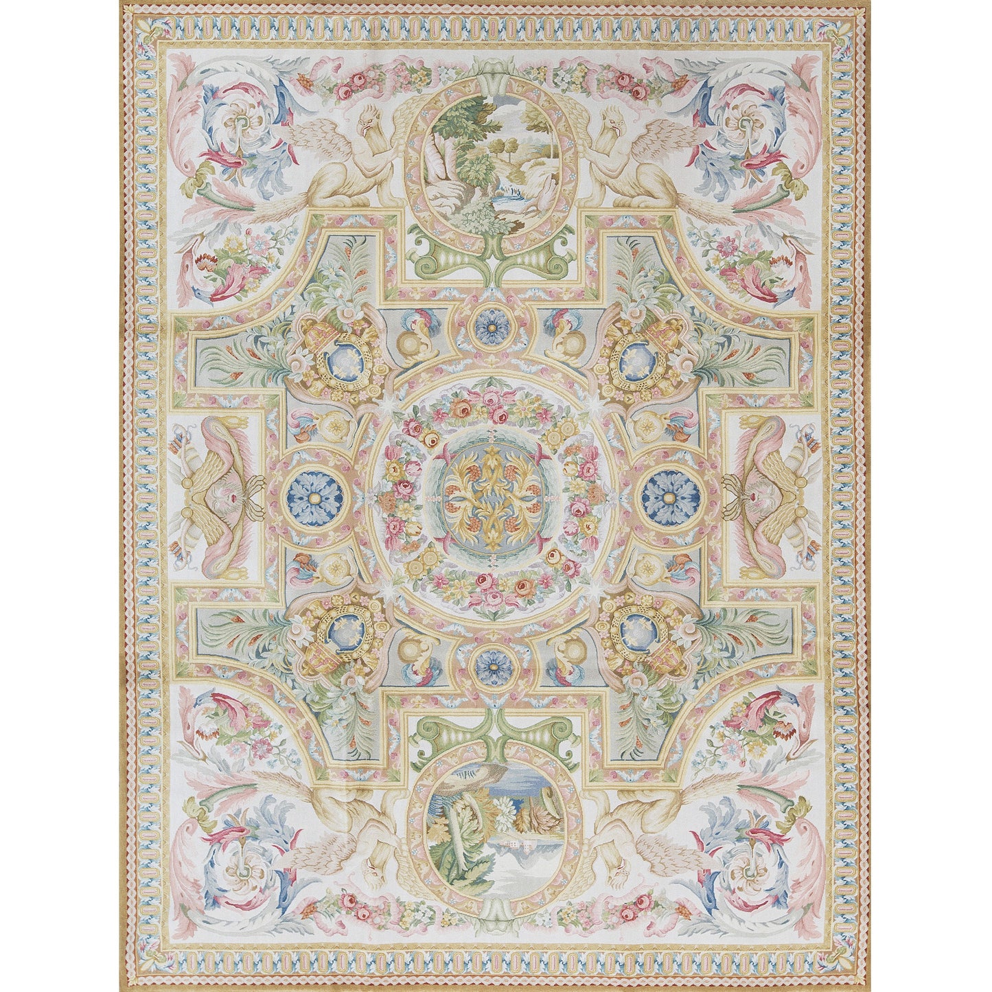 RENAISSANCE SAVONNERIE S179I CREAM / IVORY 9' X 12'