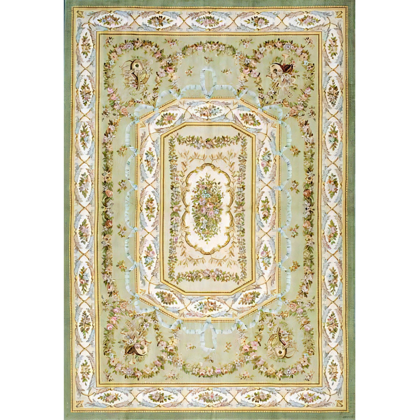 RENAISSANCE SAVONNERIE S127G GREEN 13'11" X 20'1"