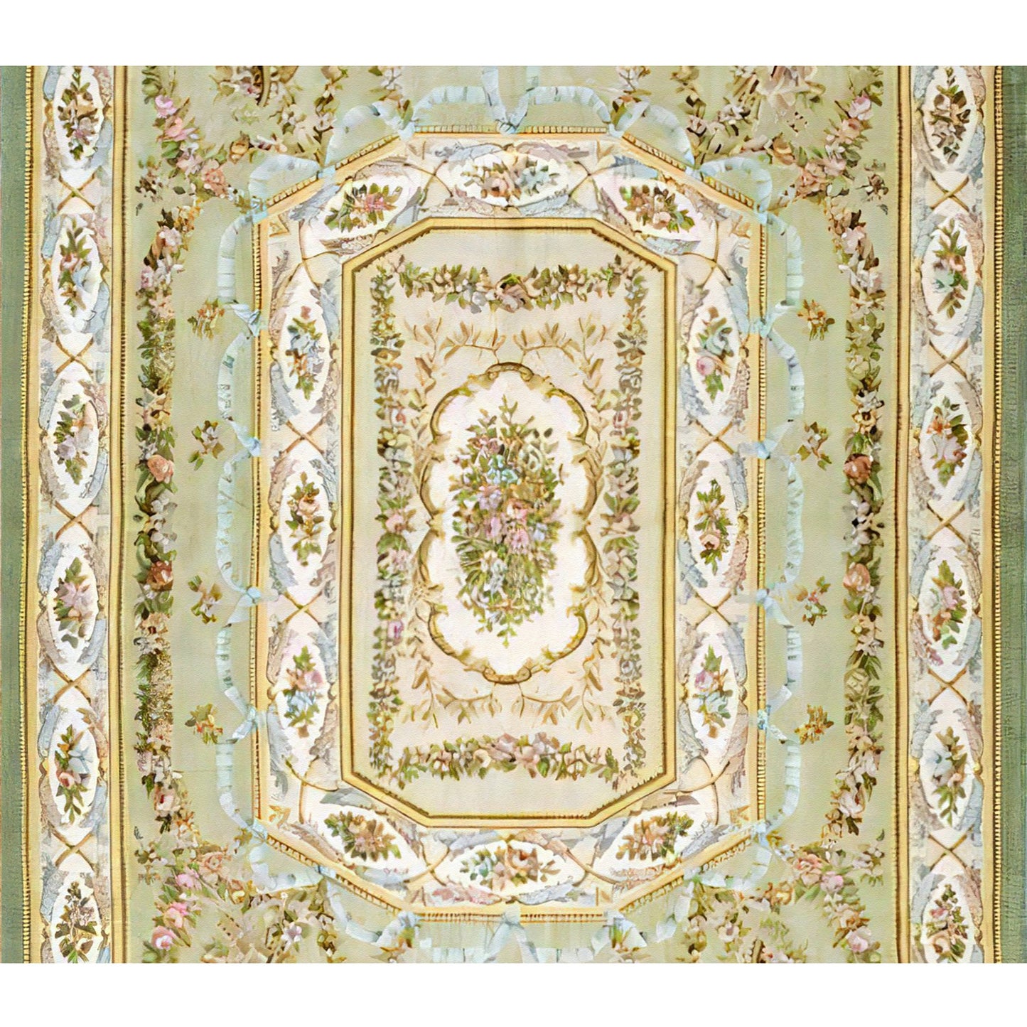 RENAISSANCE SAVONNERIE S127G GREEN 13'11" X 20'1"