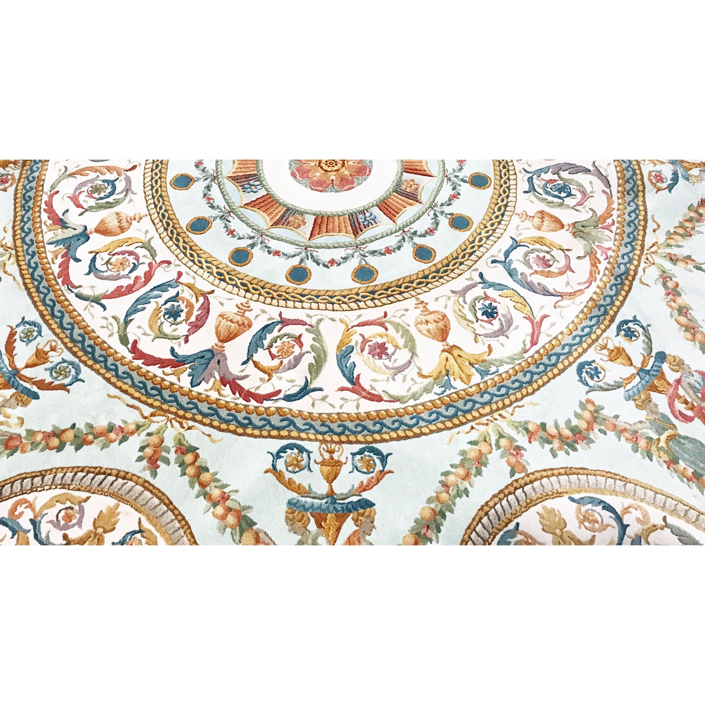 RENAISSANCE SAVONNERIE S128B IVORY, MULTI 9'11" X 9'11"