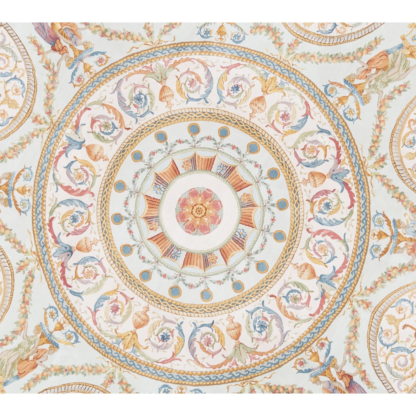 RENAISSANCE SAVONNERIE S128B IVORY, MULTI 9'11" X 9'11"