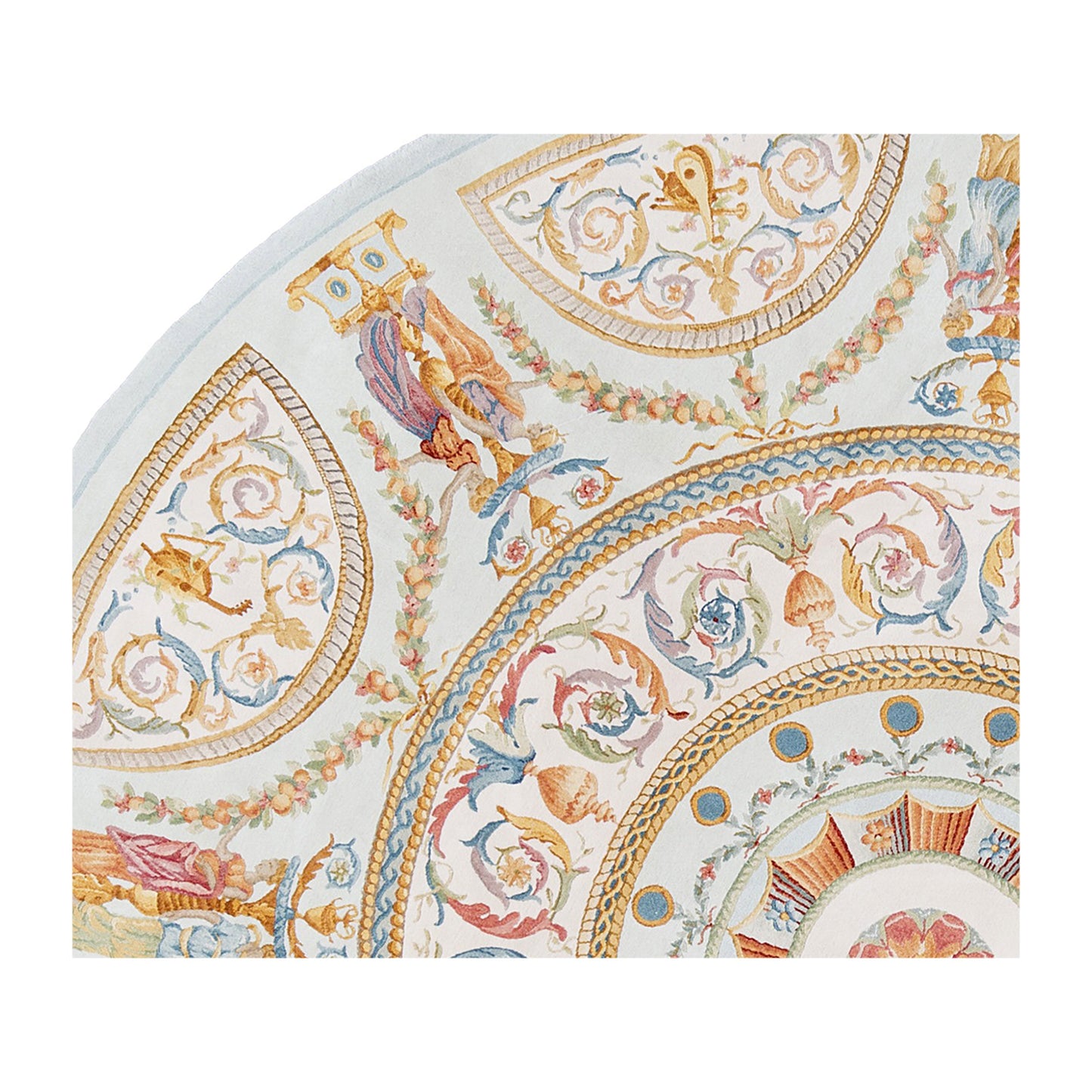 RENAISSANCE SAVONNERIE S128B IVORY, MULTI 9'11" X 9'11"