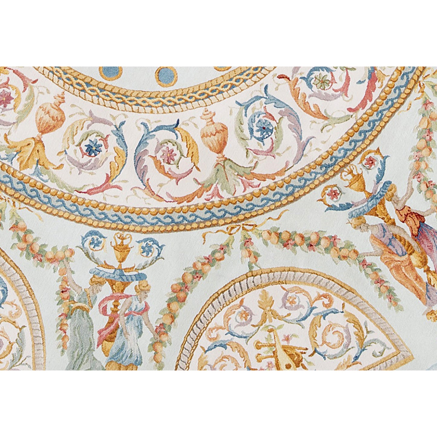 RENAISSANCE SAVONNERIE S128B IVORY, MULTI 9'11" X 9'11"