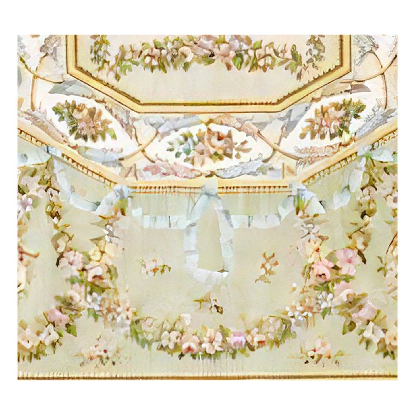 RENAISSANCE SAVONNERIE S127G GREEN / IVORY 16'6" X 19'6"