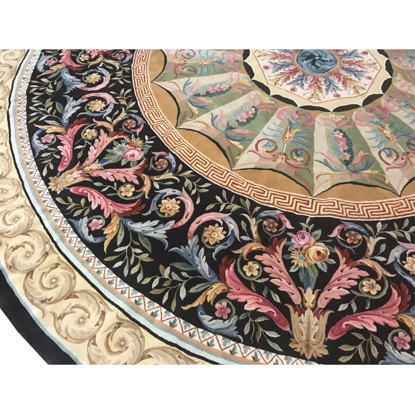 RENAISSANCE SAVONNERIE S-106 BROWN / GOLD 13' X 13'