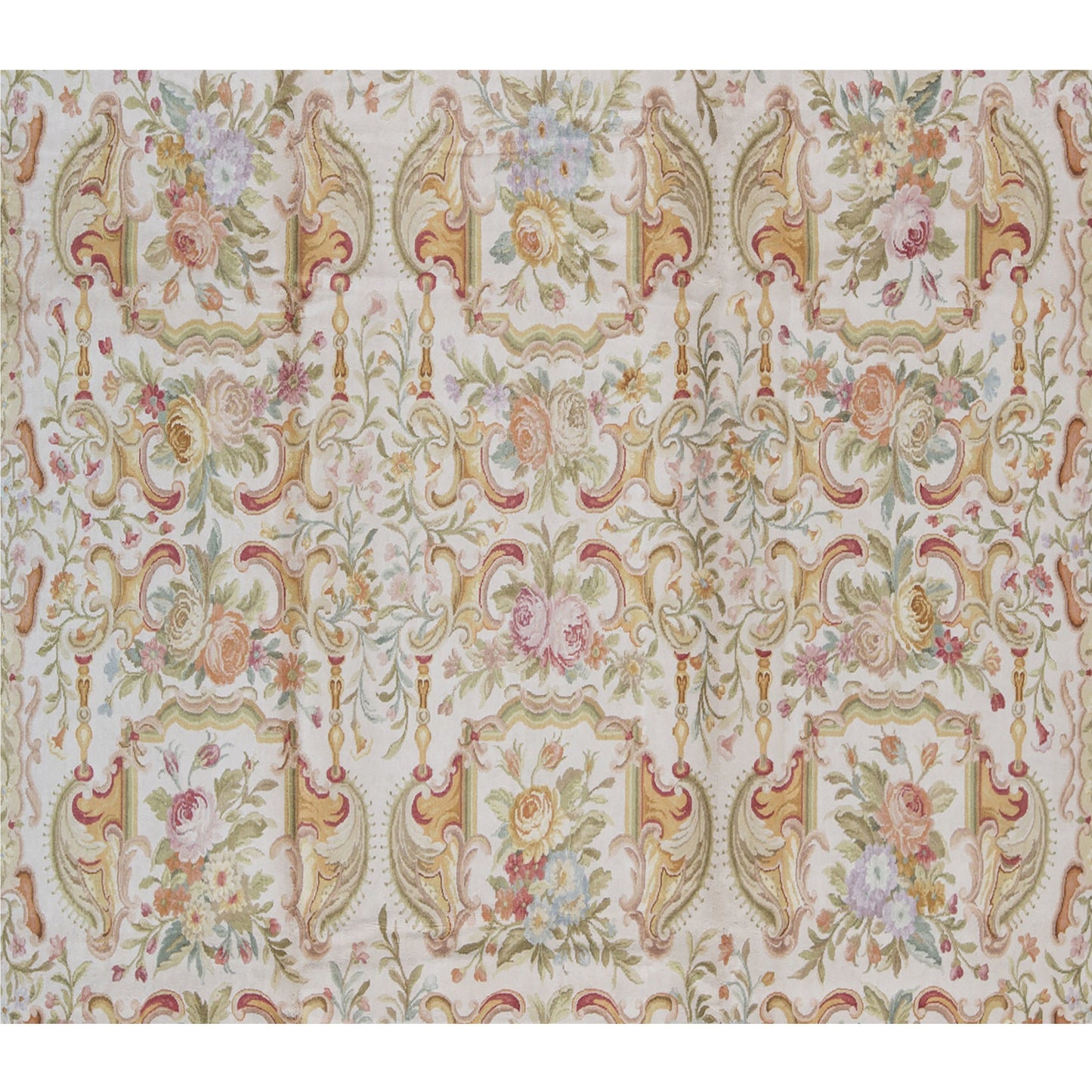 RENAISSANCE SAVONNERIE S138I IVORY / GREEN 10' X 20'