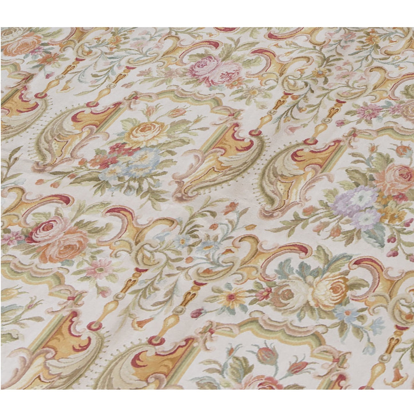 RENAISSANCE SAVONNERIE S138I IVORY / GREEN 10' X 20'