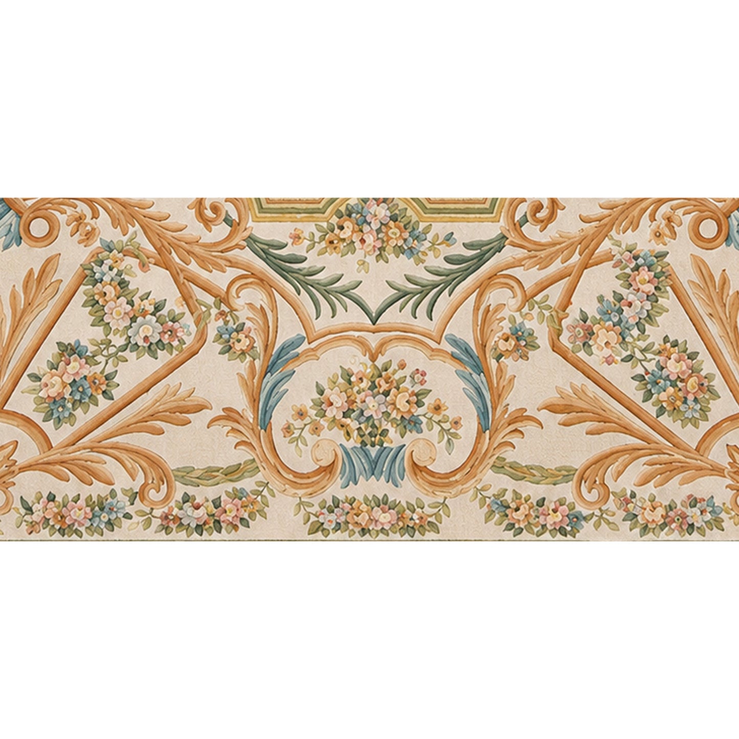 RENAISSANCE SAVONNERIE S-140 IVORY / GREEN 8'11" X 12'1"
